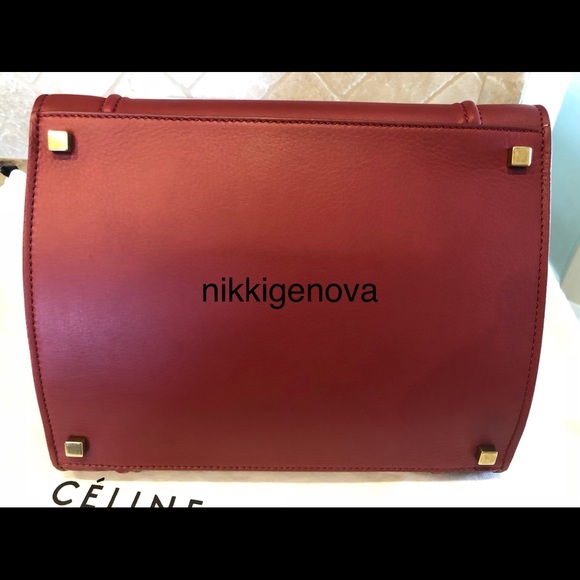 Last Chance!! Celine Medium Luggage Phantom Red - Picture 3 of 8